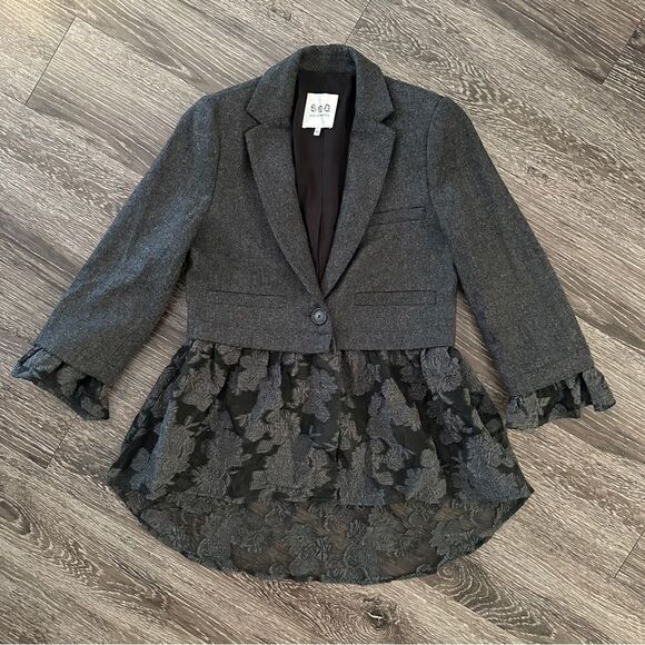 SEA New York Filcoupe lace wool combo blazer - Picture 1 of 14